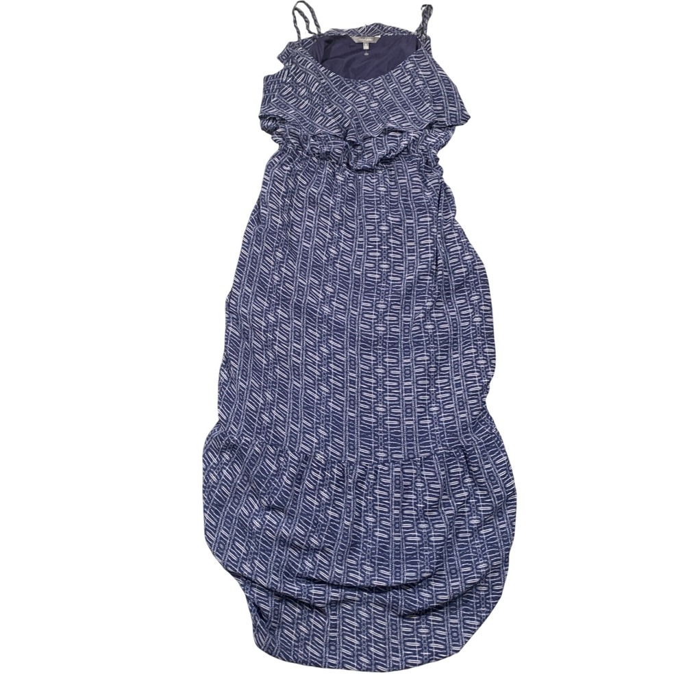 Daisy Fuentes Womens XL Evening Blue Combo‎ Maxi Dress Sleeveless Casual